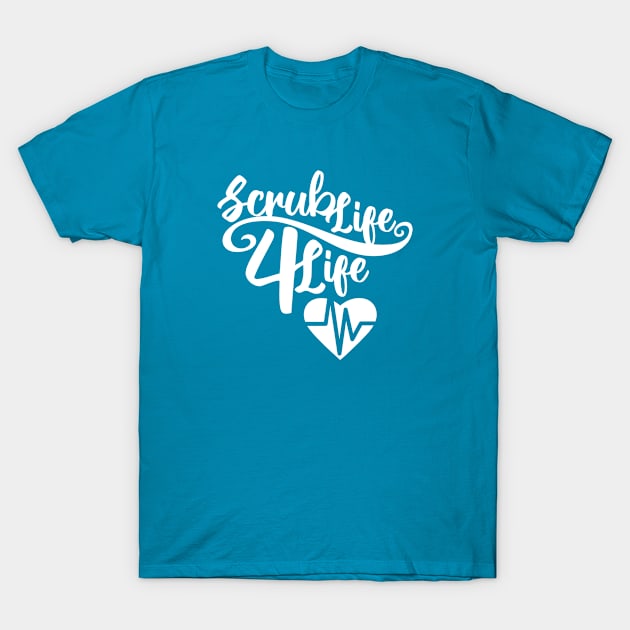 Scrub Life 4 Life Heart Monitor T-Shirt by 2891 Design